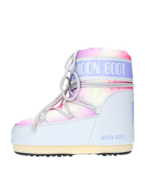 Stivaletti da neve modello ICON LOW TIE DYE MOON BOOT in nylon tecnico idrorepellente MOON BOOT | 140942GHIACCIO